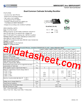MBR3060PTC0型号图片