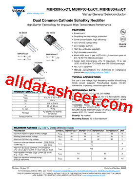 MBR30H45CT-E3/45型号图片