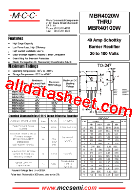MBR4035W型号图片