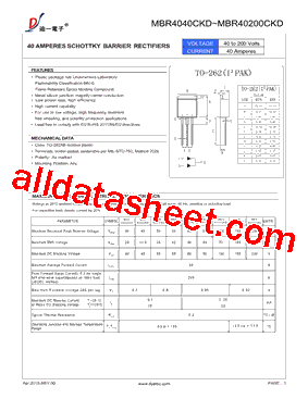 MBR4040CKD型号图片