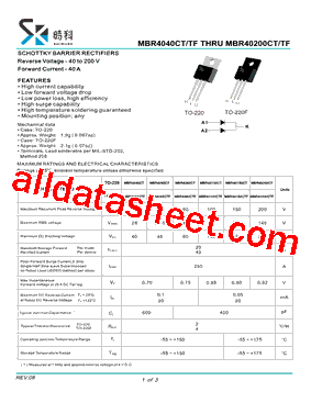 MBR4045CT型号图片