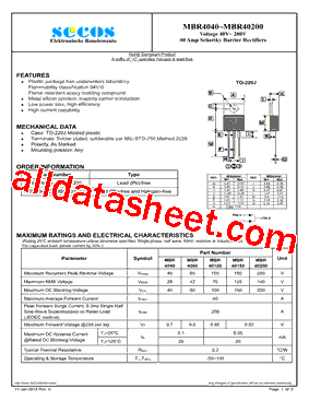 MBR4060-C型号图片