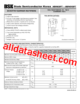 MBR4060PT型号图片