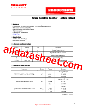 MBR40B60CTH型号图片