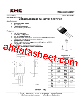 MBR4100CT型号图片