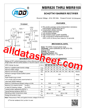 MBR820型号图片