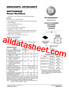 MBR830MFST1G型号图片