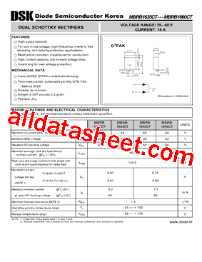 MBRB1650CT型号图片