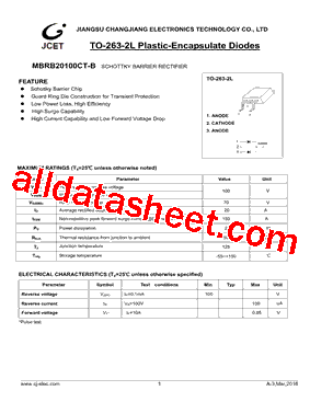 MBRB20100CT-B型号图片