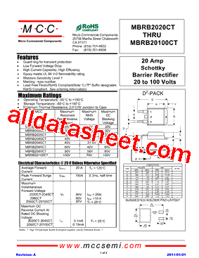 MBRB2080CT型号图片