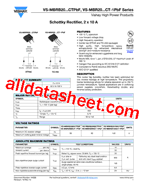 MBRB2080CTTRLP型号图片