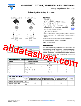 MBRB2090CTGP型号图片