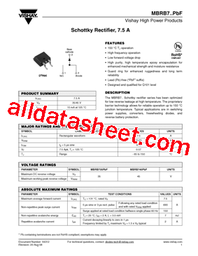 MBRB745TRLPBF型号图片