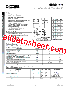 MBRD1040-T型号图片