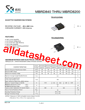 MBRD8150型号图片