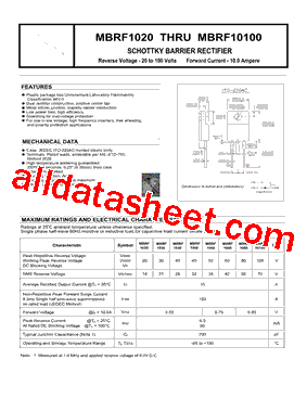 MBRF1050型号图片