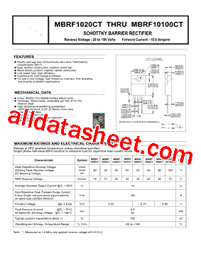 MBRF1080CT型号图片