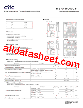 MBRF10L60CT-T型号图片