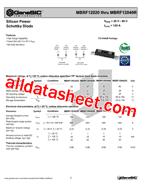 MBRF12040R型号图片