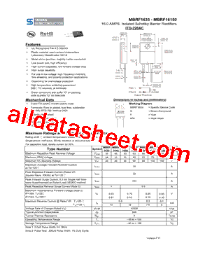 MBRF1650型号图片