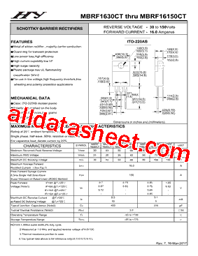 MBRF1680CT型号图片