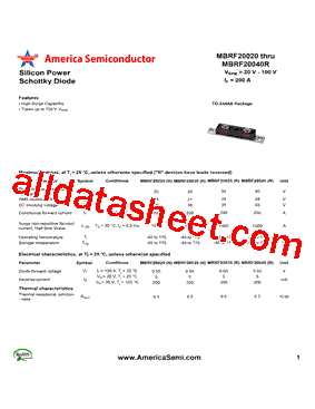 MBRF20020型号图片