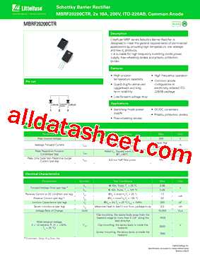 MBRF20200CTR型号图片