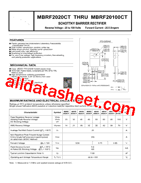 MBRF2045CTG型号图片