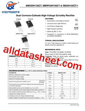 MBRF20H150CT-E3型号图片