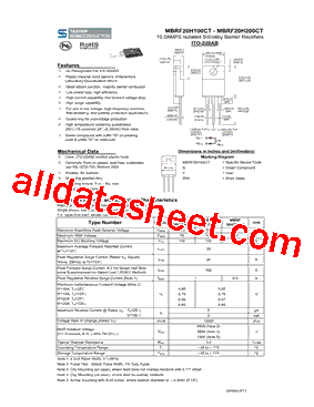 MBRF20H150CTG型号图片