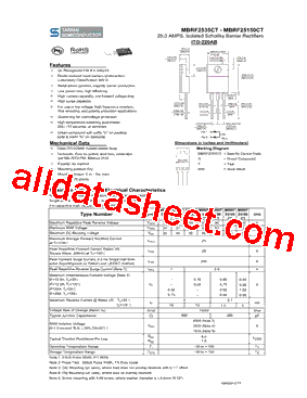 MBRF25100CT型号图片
