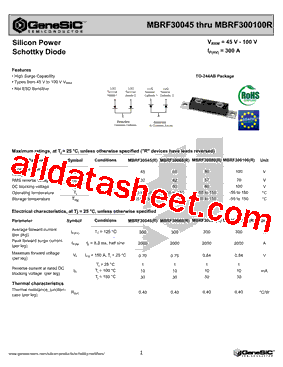 MBRF300100型号图片