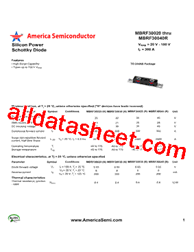 MBRF30020型号图片