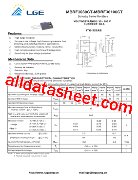 MBRF3050CT型号图片