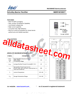 MBRF40100CT型号图片