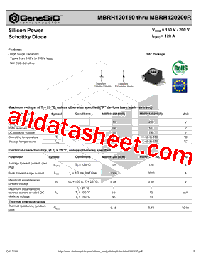 MBRH120200R型号图片