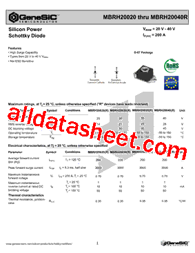 MBRH20040R型号图片