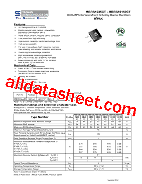 MBRS1035CT_13型号图片