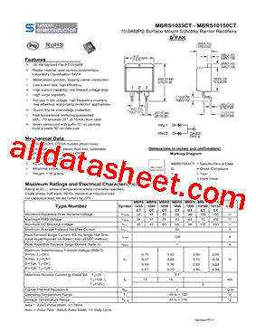 MBRS1045CT型号图片