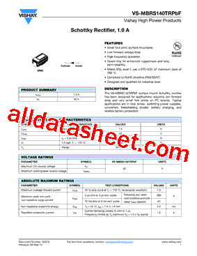 MBRS140TRPBF型号图片