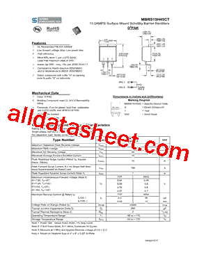 MBRS15H45CT型号图片