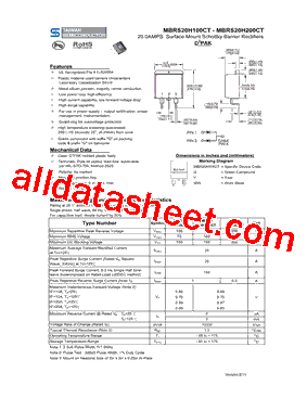 MBRS20H200CT型号图片