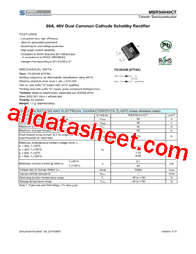 MBRS6040CT型号图片