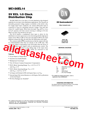 MC100EL14DWR2型号图片