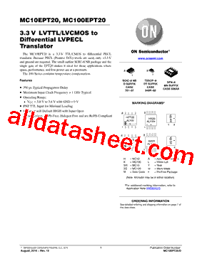 MC100EPT20DG型号图片