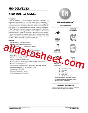 MC100LVEL33DG型号图片