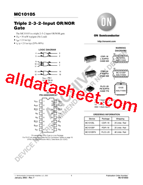 MC10105FN型号图片