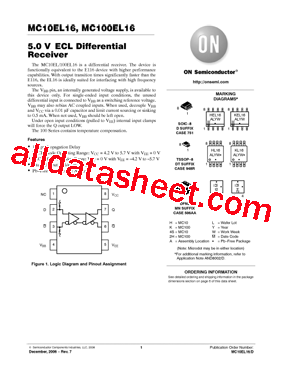 MC10EL16DTR2型号图片