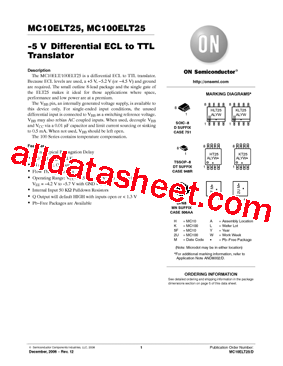 MC10ELT25DR2型号图片