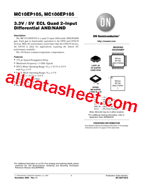 MC10EP105FAG型号图片